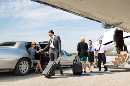 Executive Transportation in a stretch limo with Lauderdale Limos 